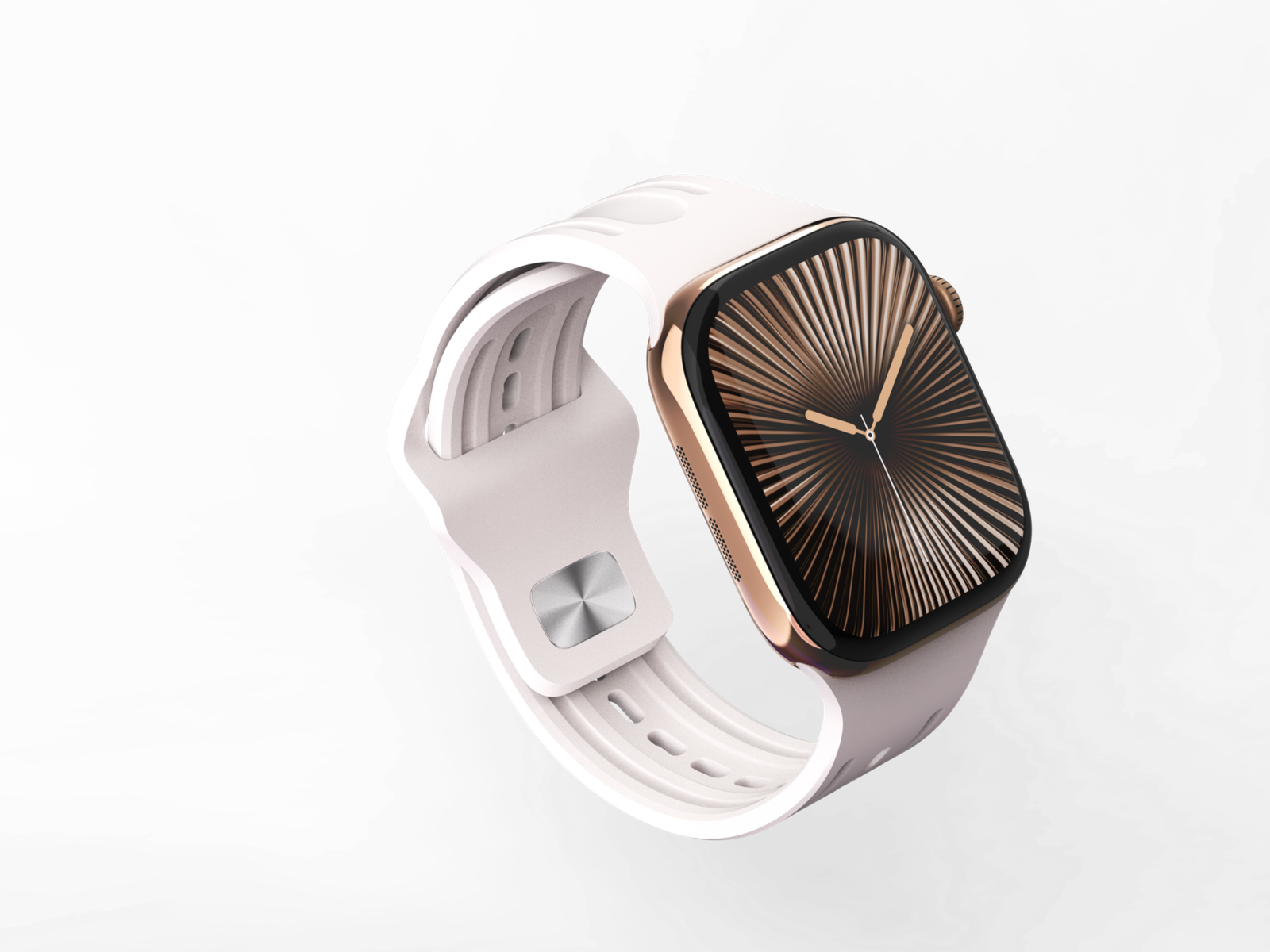 Soft-touch watch strap application